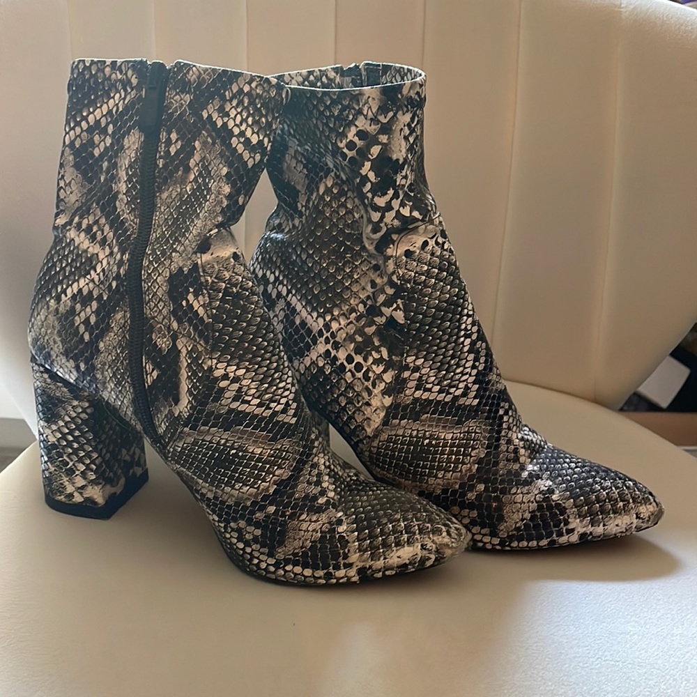 Snakeskin Sock Booties